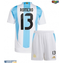 Otroški Nogometni dresi Argentina Cristian Romero #13 Domači Copa America 2024 Kratek Rokav (+ Kratke hlače)